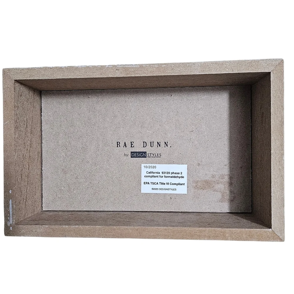 Rae Dunn By Design Styles Rustic Wooden Frame with Red 'Hugs' Print